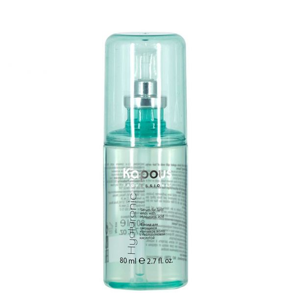 Fluid for split ends of hair with hyaluronic acid "Hyaluronic acid" Kapous 80 ml